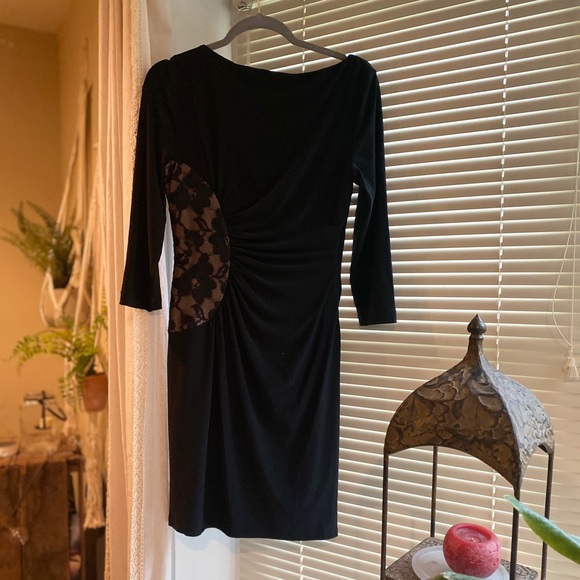 Nine West Black Dress. Size 10P - Picture 2 of 3